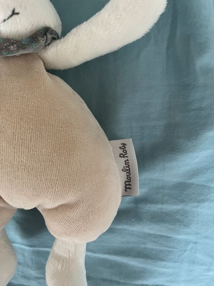 Doudou lapin hochet moulin roty - photo numéro 3