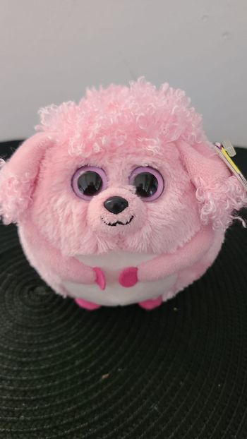 Ty Beanie Ballz Lovely The Pink Caniche Ball 5" 13 cm peluche