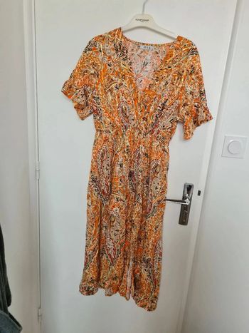 Robe longue fluide à motif paisley – Taille L/XL