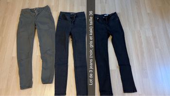 Lot 3 jeans taille 36