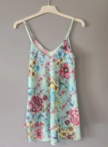 Haut Taille M motif floral