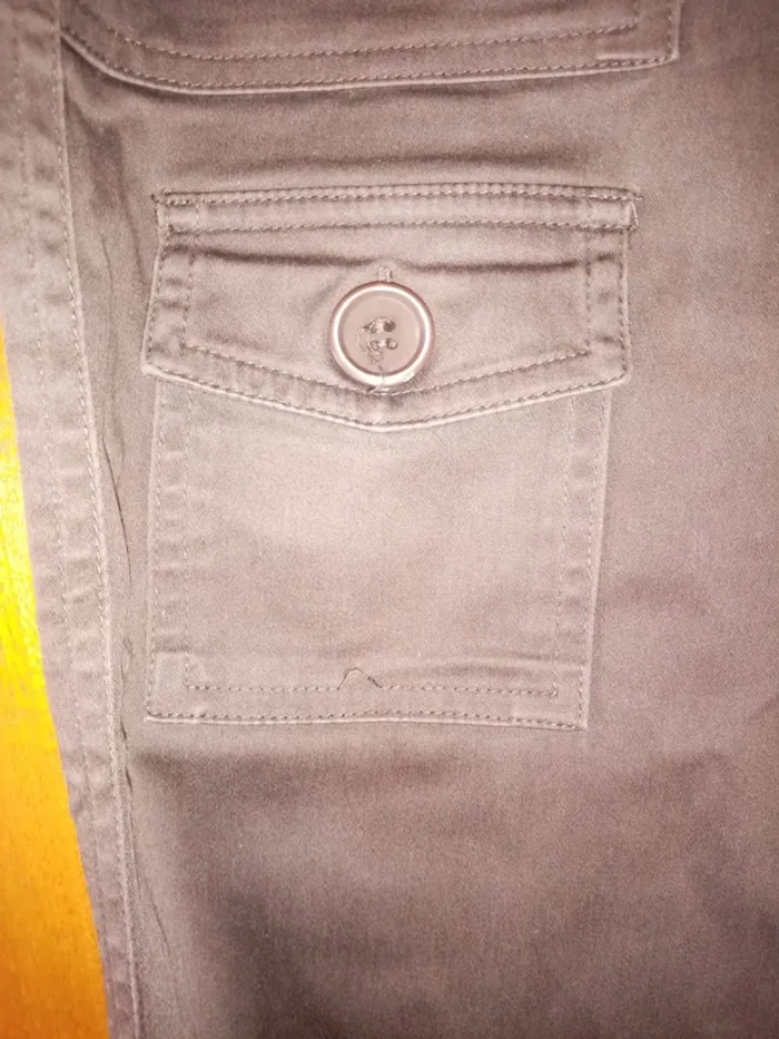 Pantalon cargo marron chocolat - photo numéro 2