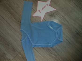 Body croisé bleu 3 mois ml