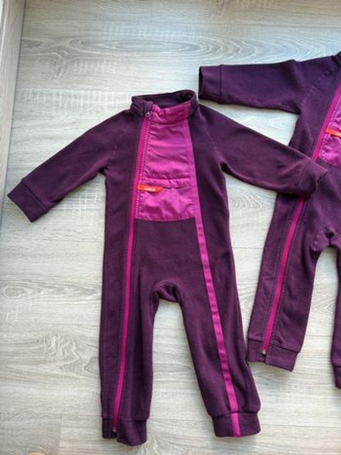 Combinaison polaire prune fille 2/3 ans Wed’ze - photo numéro 2