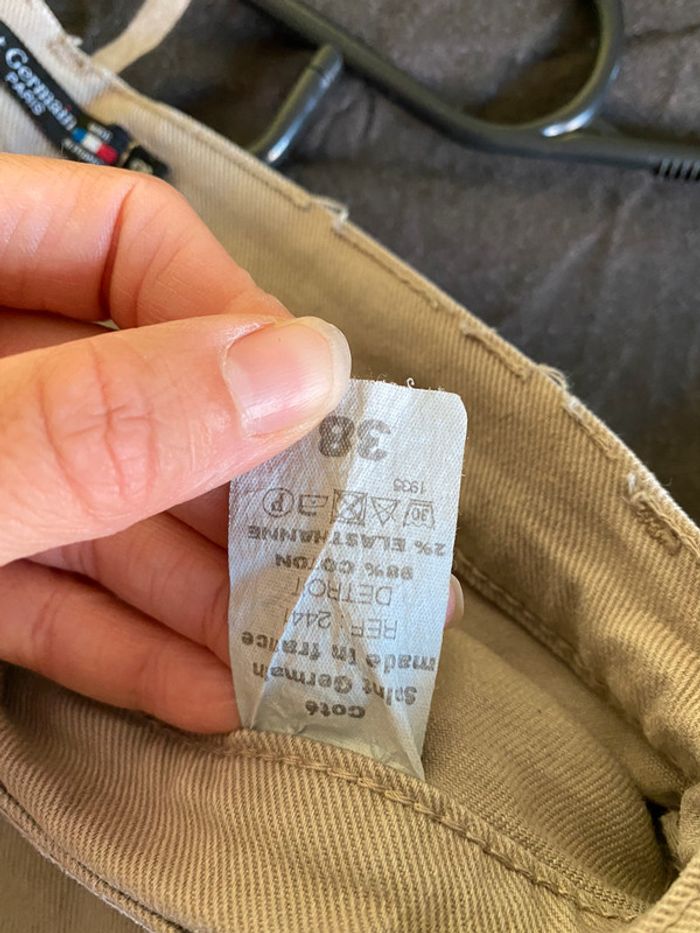 Jeans beige Côté Saint Germain Taille 38 - photo numéro 3