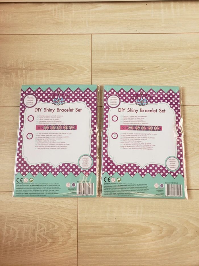 Lot de 2 DIY shiny bracelet set 🎀 neuf avec étiquette 4€ - photo numéro 4