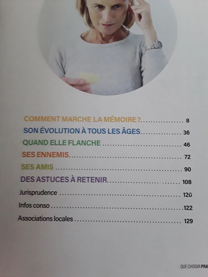 Que Choisir Pratique : Mémoire la coacher au quotidien - photo numéro 3
