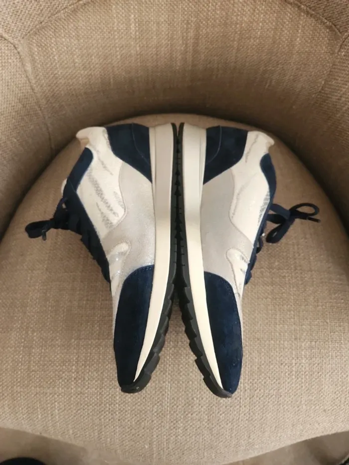 Baskets de ville Fugitive 40 bleu marine gris et blanc - photo numéro 5