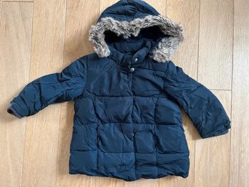 Doudoune Monoprix état satisfaisant bleu marine 36 mois bout chou