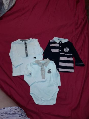Lot de 2 tee-shirt et 1 body taille 3 mois