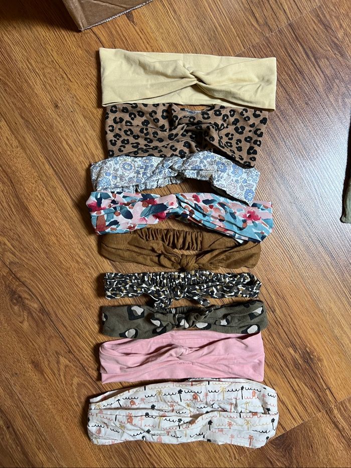 Lot de 9 bandeaux cheveux