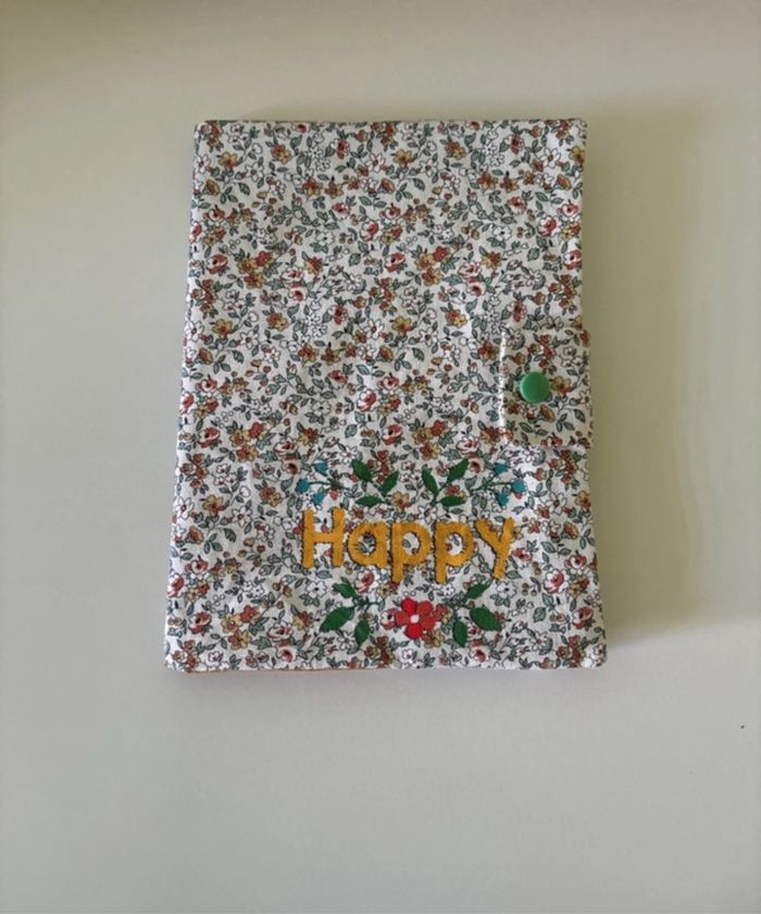 Protège carnet de santé thème floral