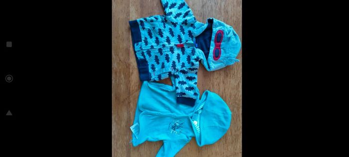Lot de 2 vestes à capuche taille 1mois Disney et batman