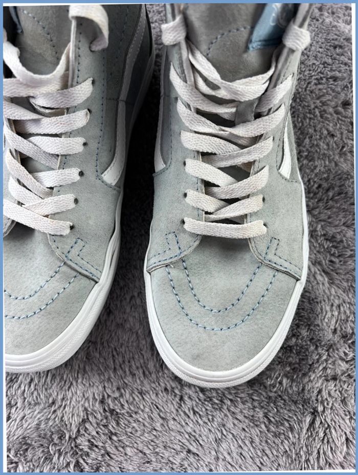 Vans Sk8-Hi Daim Vert Clair Femme – Pointure 36,5 - photo numéro 11