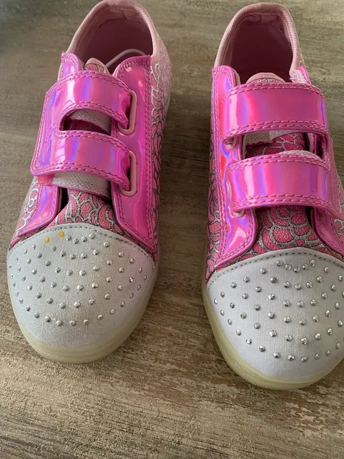 Chaussures baskets fille lumineuses taille 36 - photo numéro 7