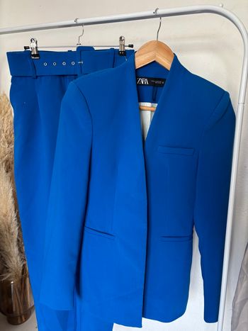 Tailleur Zara ~ Bleu électrique ~ taille XS 34 