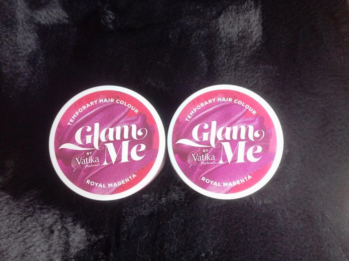 🎉 Deux Pots de Glam Me by Vatika Neufs 🎉 coloris Royal Mangenta valeur.30 € - photo numéro 2
