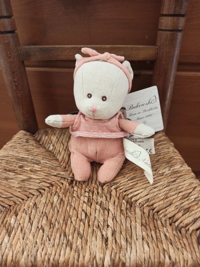 Peluche Bukowski ours Lin neuf - photo numéro 2