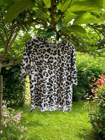 Haut léopard maille douce et fine HEt M