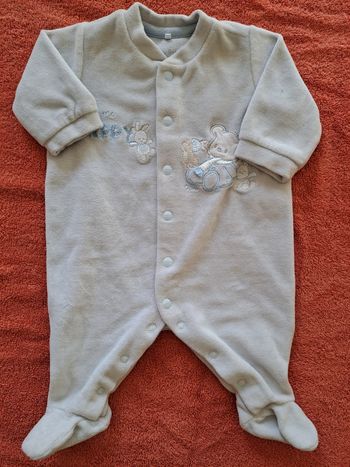 Pyjamas velour bleu