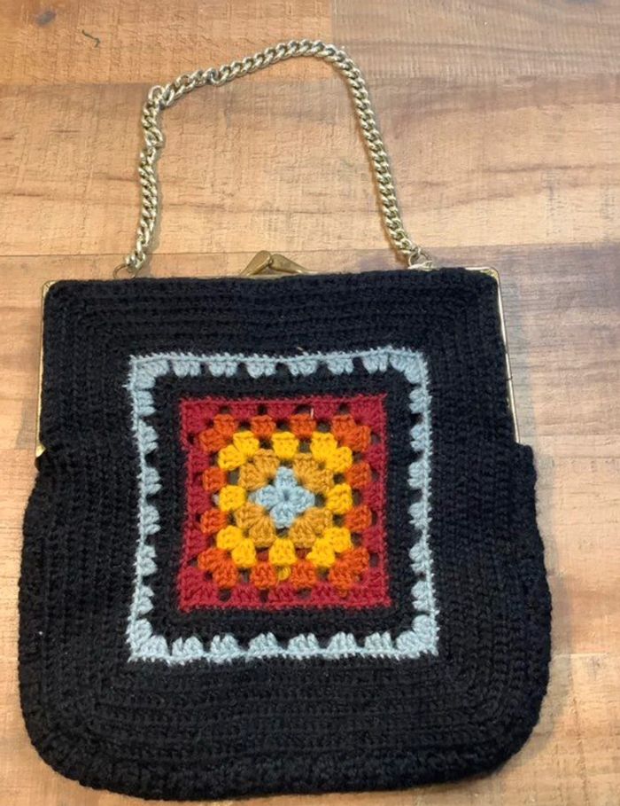 Sac crochet granny 1960