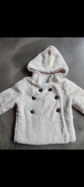 Manteau en Pilou pilou tout doux 18 mois