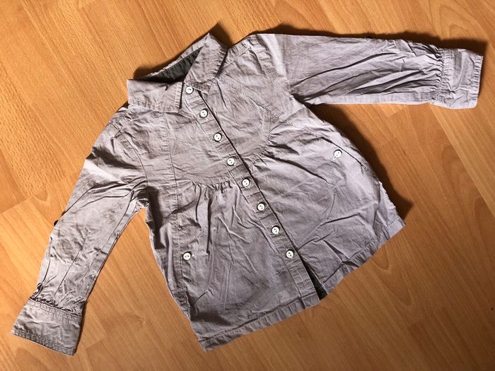 Jolie blouse/tunique/chemise OKAÏDI à rayures T. 3 ans/94 cm fille TBE