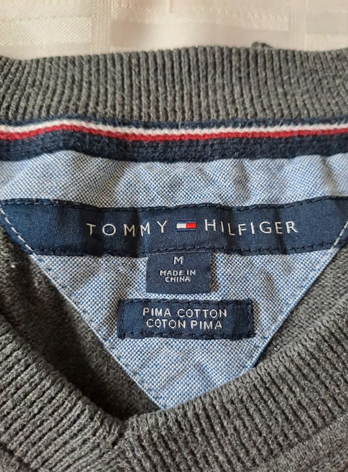 Pull léger col V Tommy Hilfiger M - photo numéro 4