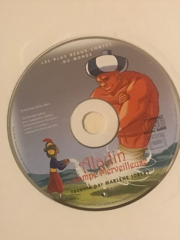Livre + CD Aladin et la Lampe Merveilleuse Éditions Atlas 4 ans - photo numéro 3