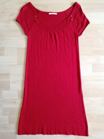 Robe rouge maille taille 40 Camaïeu