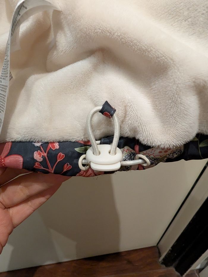 Manteau fille 18 mois noir fleurie - photo numéro 4