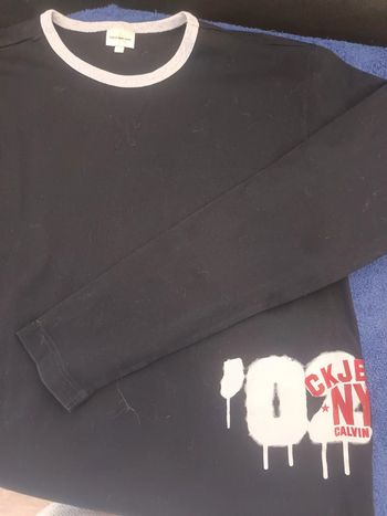 T-shirt manches longues Calvin Klein authentique