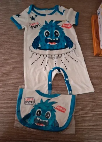 Combinaison été bébé garçon 3/6 mois neuve