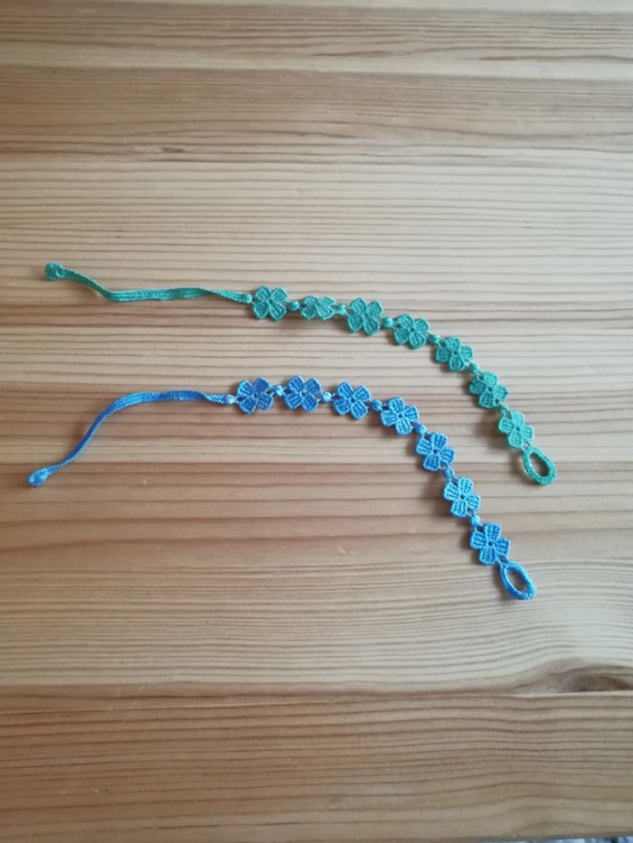 Lot 2 bracelets dentelle - photo numéro 2
