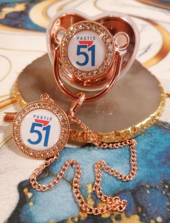 Tétine rose gold pastis 51