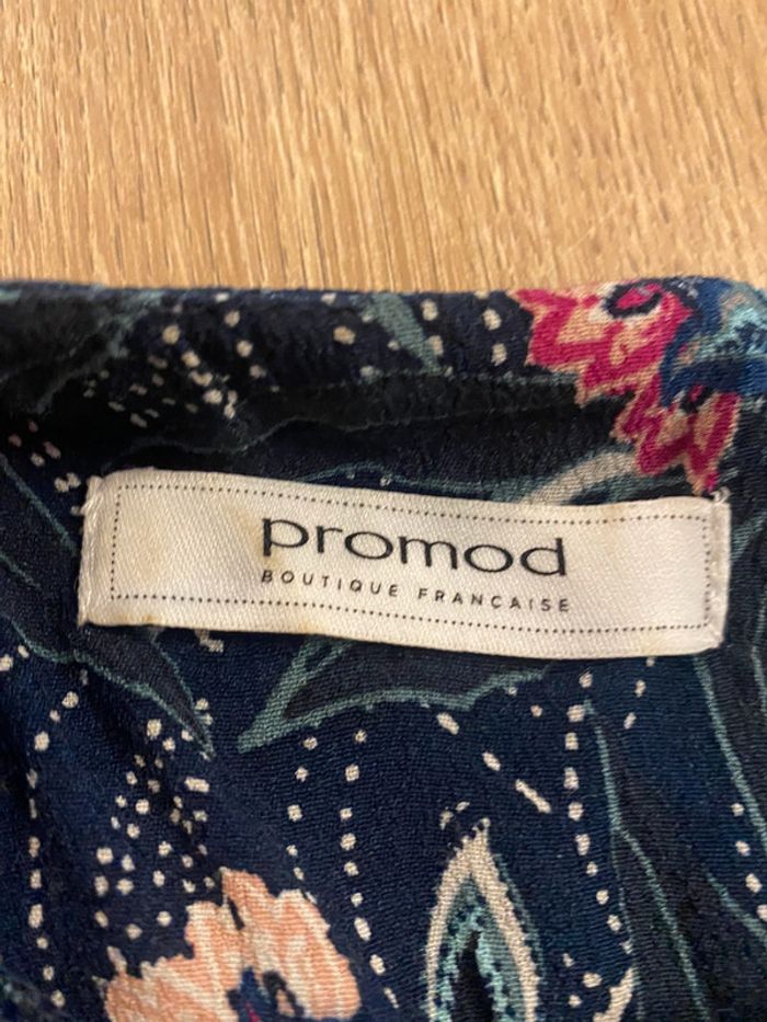 Robe été motif à fleur avec petite ceinture promod taille 36 - photo numéro 4