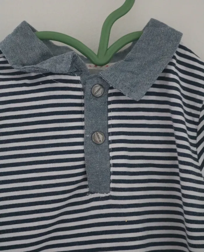 Ensemble haut/salopette Lee Cooper et gilet Jacadi 6 mois - photo numéro 11