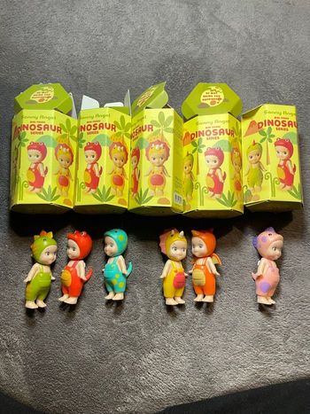 Lot 6 répliques Sonny Angel Dinosaures