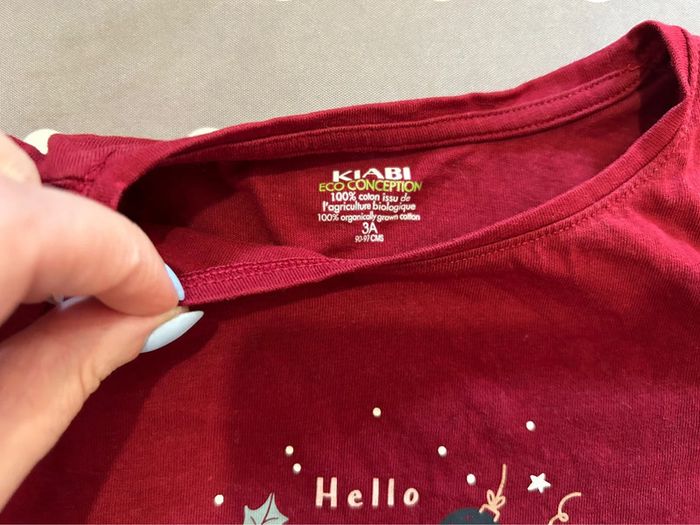 T shirt bordeau - photo numéro 2