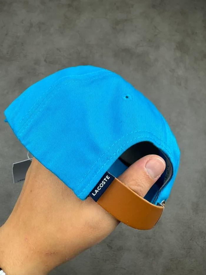 Casquette Lacoste Bleu Logo brodé Neuve - photo numéro 5