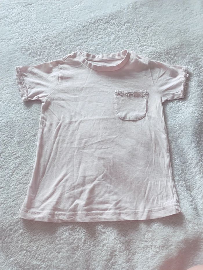 T-shirt rose pâle 8 ans