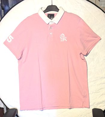 Polo OWK Rose Couleur Unie Nombre 25 Manche Vêtement Tendance Mode Hommes