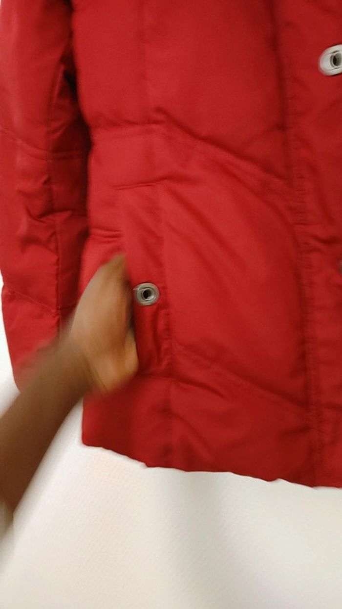 Grosse doudoune rouge en duvet - photo numéro 5