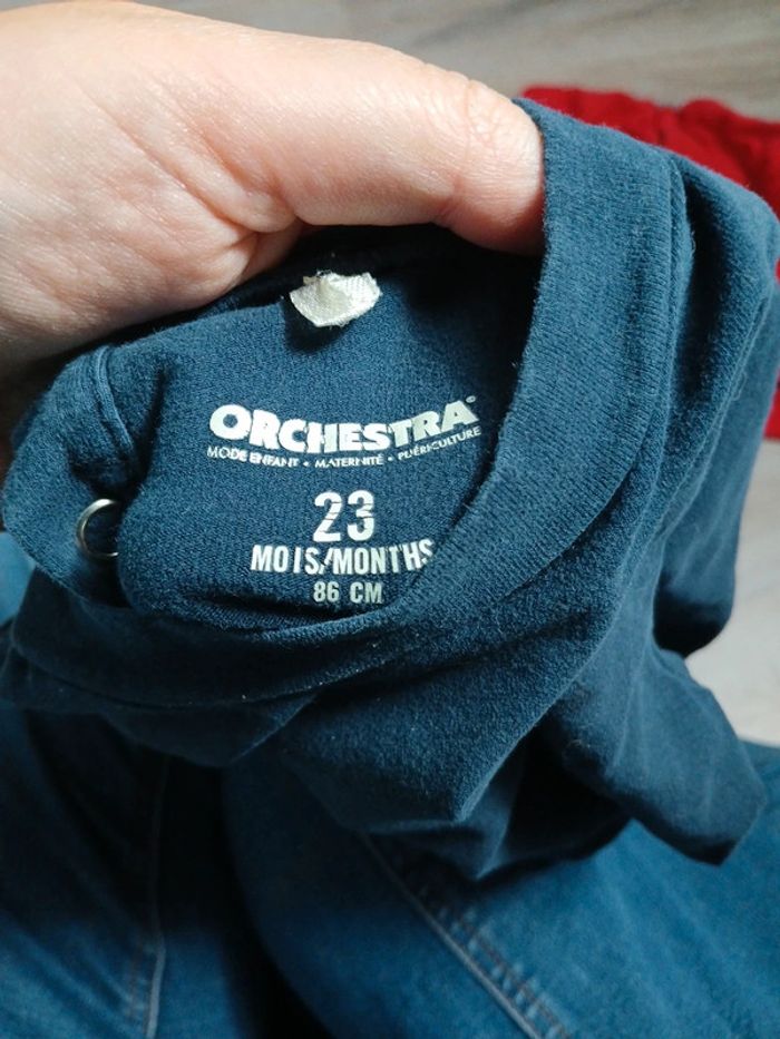 Lot de deux t-shirts manches longues Orchestra 23 mois - photo numéro 4