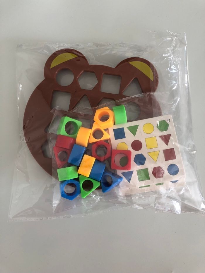 Jeux jouet forme géométrique activé educatif entraînement mental motricite type montessori - photo numéro 4