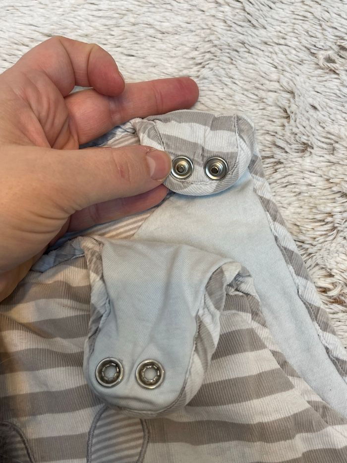 Gigoteuse grise à rayures - Cadet Rouselle - Taille 2 - photo numéro 7