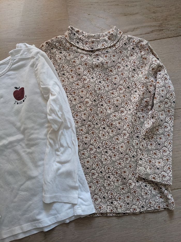 Lot de 2 t shirts coton bio 36 mois - photo numéro 2
