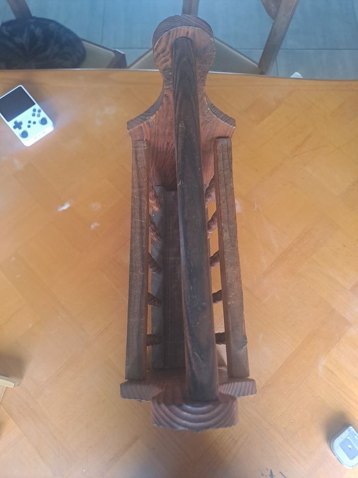 Porte journaux vintage En bois - photo numéro 3