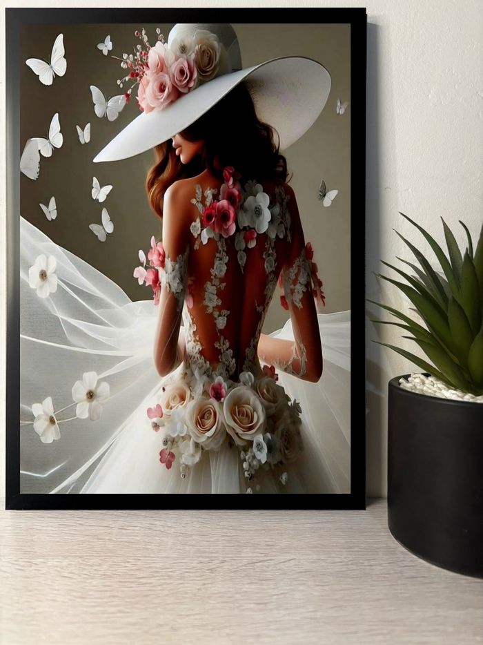 Cadre Déco Original : Femme x Rosa