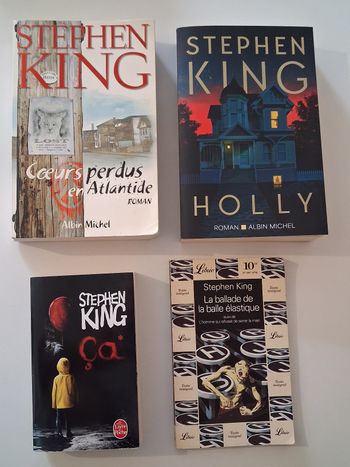Lot de 4 livres de Stephen King